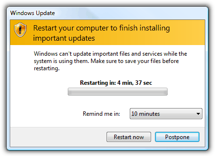 Windows Update Stress Timer